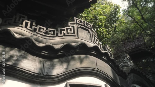 Classical Chinese garden with historic architecture in Suzhou