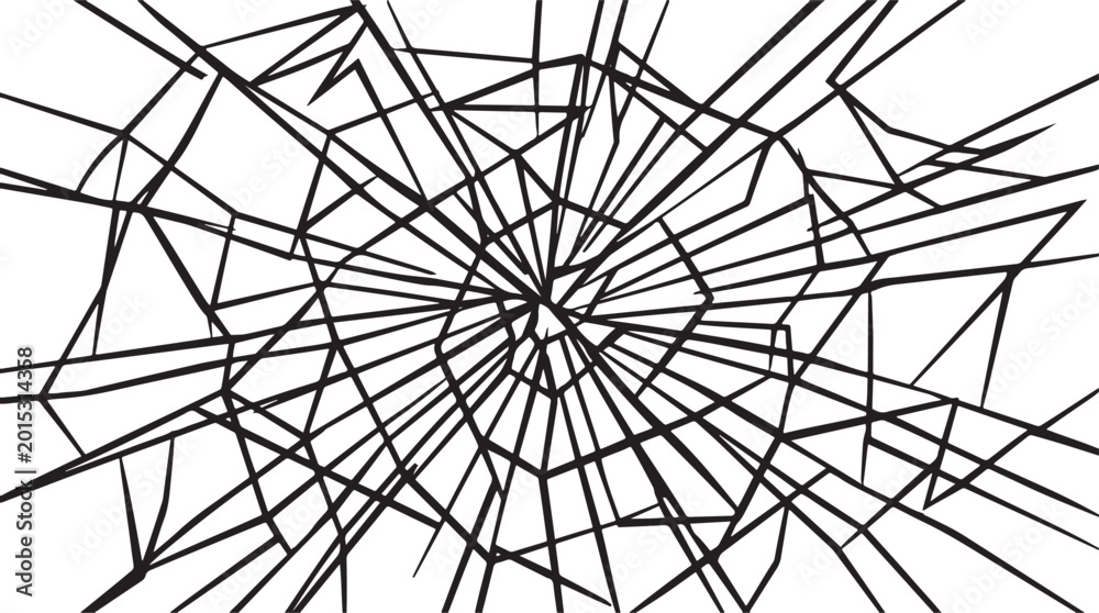 Obraz premium broken glass sphere
