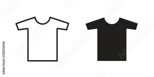 Tshirt icon in line design. editable stroke icon vector. EPS10