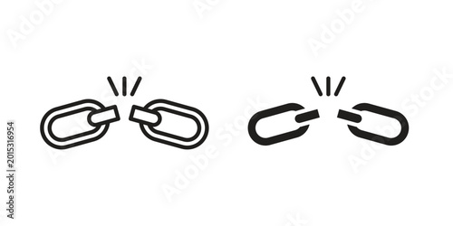 Weak icon in line design. editable stroke icon vector. EPS10