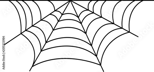 Tablou pe pânză Spider web minimalist hand drawing element