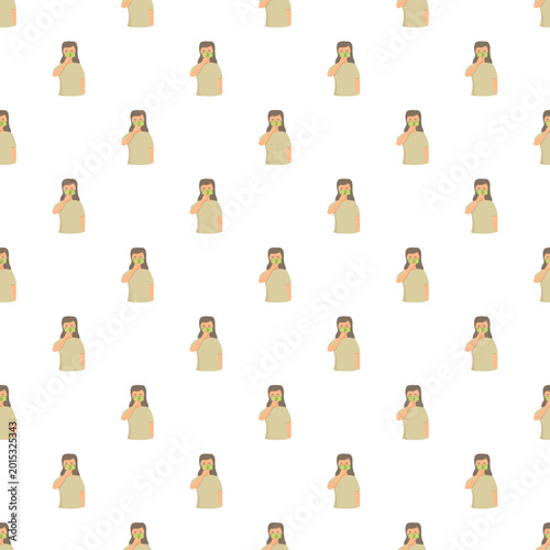 Tableau sur toile Woman character taking hush money expressing a secret or bribery concept