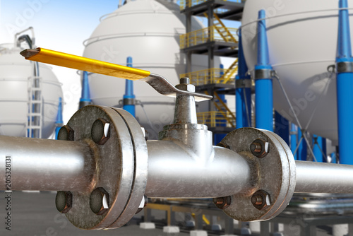 Chemical plant, Gas storage...