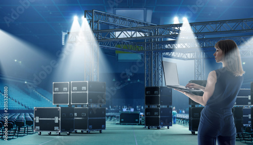 Fotografie Event production, Stage setup