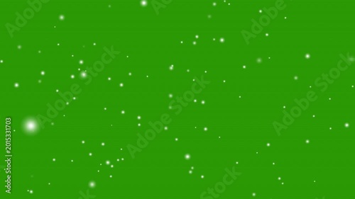 Realistic falling snow overlay on green screen background. Winter snow particles motion effect for compositing