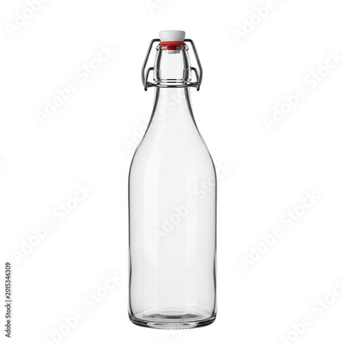 Classic glass swing-top bottle with elegant closure design