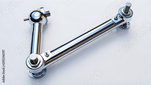 Isolated metal wrench and nuts rest beside a vintage steel key and antique silver lock, providing chrome tool access to open an old metallic house door