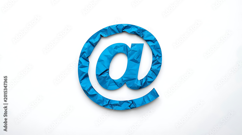 Obraz premium The image displays a crinkled, blue paper-like representation of the 