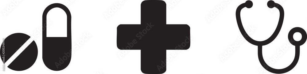 Obraz premium Primary Medicine Icon Patient Treatment Vector