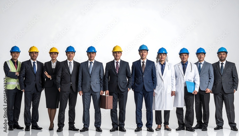 Obraz premium Professional Corporate Gathering Focused on Health and Safety Protocols and Workplace Compliance Concept