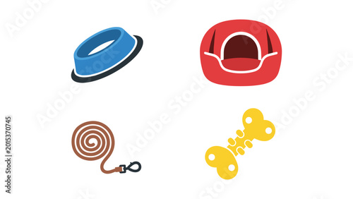 Bild auf Leinwand Colorful assortment of playful toy keys and animal-shaped keychains