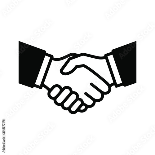 Two people shaking hands in agreement