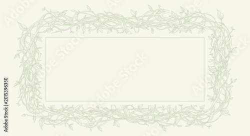 Elegant floral border design element.