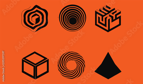 Isometric Vector icon set 