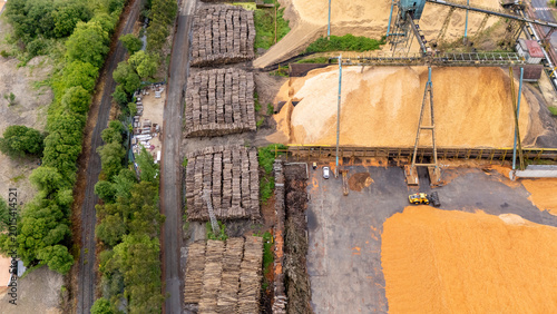 Canvastavla Ence biofactory in pontevedra processing wood and biomass