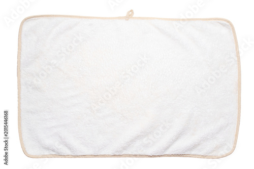 Obraz na plátně rectangular towel with a hem on a white background