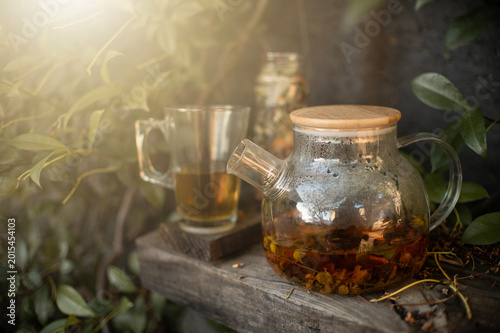 infusiones tetera colores flores 