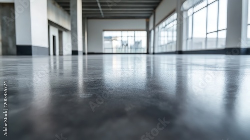 Empty concrete floor in modern building
