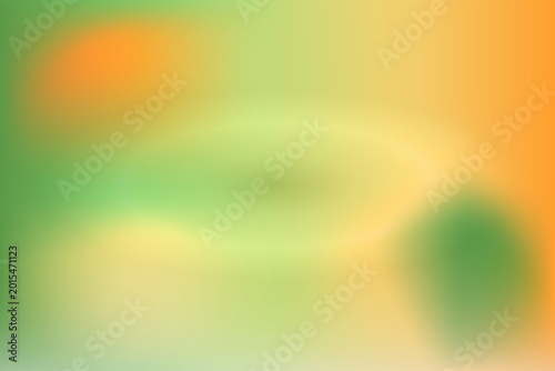 Abstract Soft Gradient Background with Vibrant Green and Orange Tones