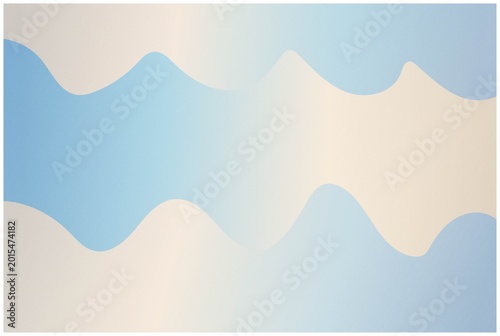Abstract Blue and Beige Grainy Texture Background with Stylized Wave Patterns