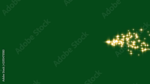 Glowing golden light sparks and particles flare, gold glittering magic shimmer, glowing particles, glitter line transition on green screen background with sparkle glitter, 4K abstract animated bokeh