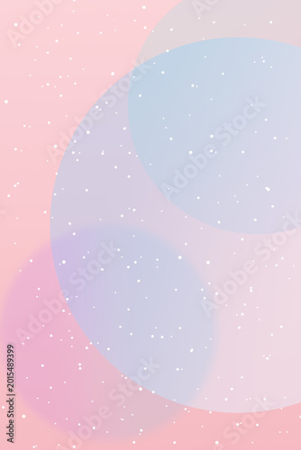 blank space pastel pink and blue background with circles