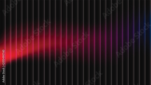 Tableau sur toile Vibrant sound wave graphic design element.