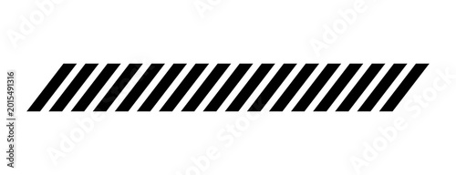 Fotografía Diagonal hazard stripe bar
