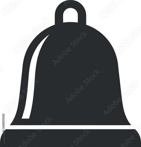 Photos Black Bell Icon Illustration.