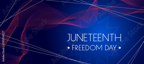 Juneteenth Freedom Day holiday concept