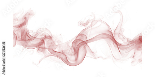 Obraz na płótnie Red smoke vapor background with flowing wispy waves on black for creative design