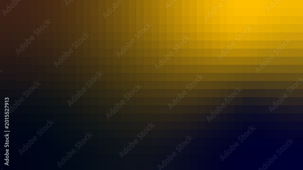 Obraz premium Abstract digital background featuring a smooth gradient transition from dark navy blue to vibrant golden yellow for modern creative projects