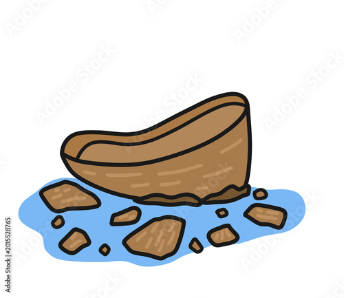 shipwreck. boat. ocean. sea. abandoned ship. cute. kawaii. cartoon. hand drawn. handmade drawing. doodle. sketch. line art. cute illustration. digital drawing. cartoon drawing.