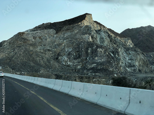 desert brown mountains of the United Arab Emirates