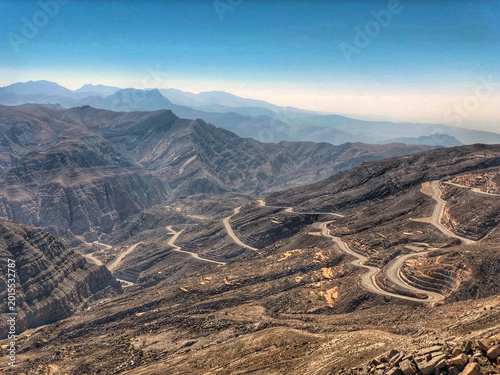 desert brown mountains of the United Arab Emirates