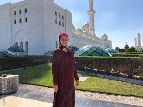 Big Arab mosque building with dome