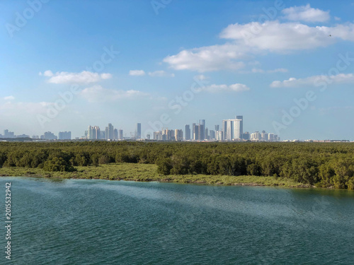 Abu-Dhabi city riverside view