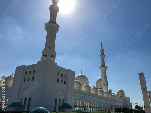 Big Arab mosque building with dome