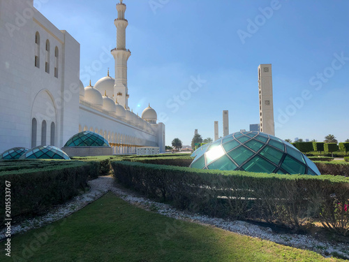 Big Arab mosque building with dome