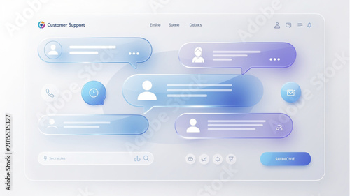 Blue and white website user interface.