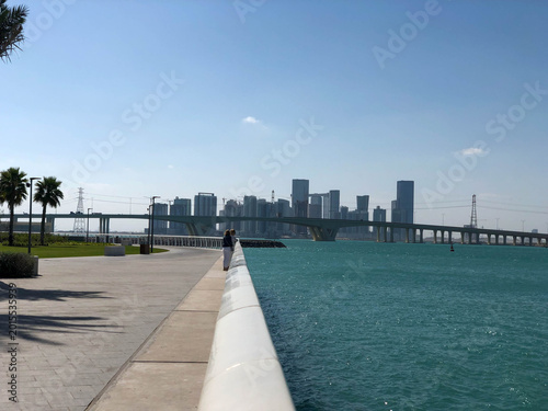 Abu Dhabi Pedestrian Promenade with city view
