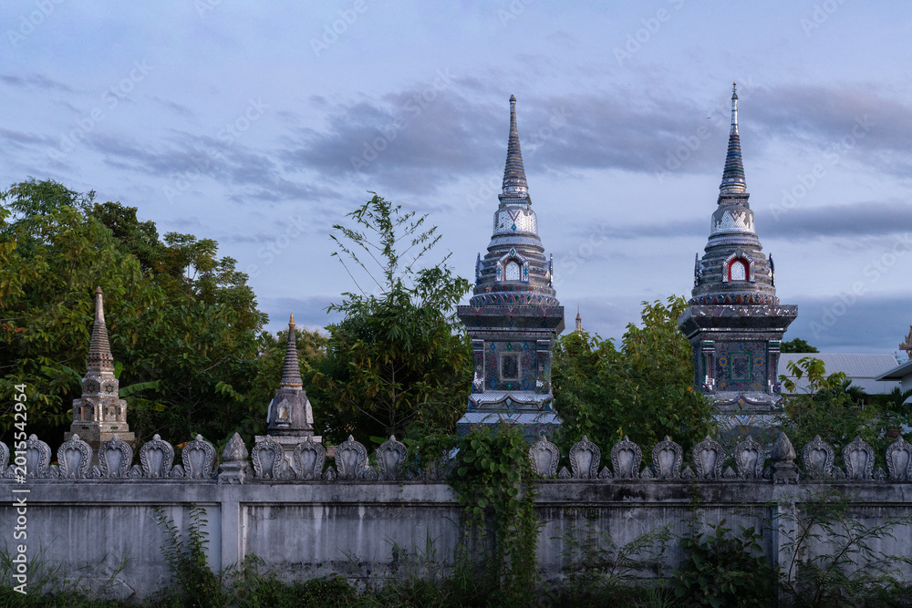 Naklejka premium Temple in Sikhoraphum, town in the province of Surin, Thailand