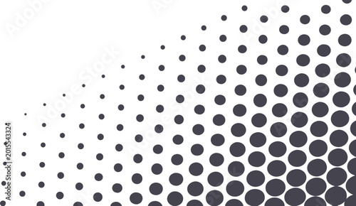 Картината върху платно Dense dot pattern background, with gradual darkening