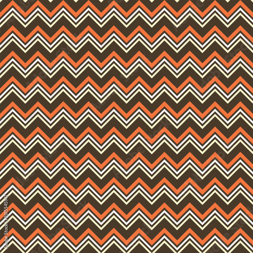 70s Mid Century Modern Chevron Zigzag Seamless Pattern