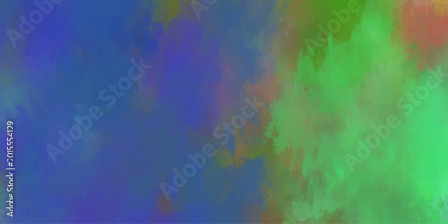 Photos Abstract blue and green watercolor background with purple undertones and soft te