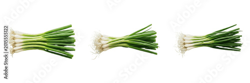 Tableau sur toile Fresh Green Onions Scallions Isolated PNG Transparent