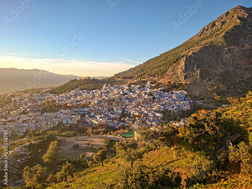 Chefchaouen im Sonnenuntergang