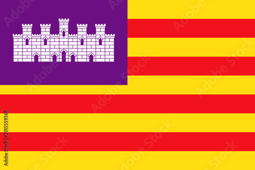 Foto Flag of Balearic Islands