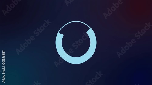Minimalist Circular Loading Spinner Animation on Dark Background