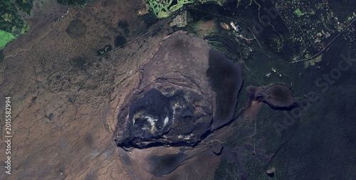 Photos Kilauea Caldera Summit Crater Aerial View Hawaii